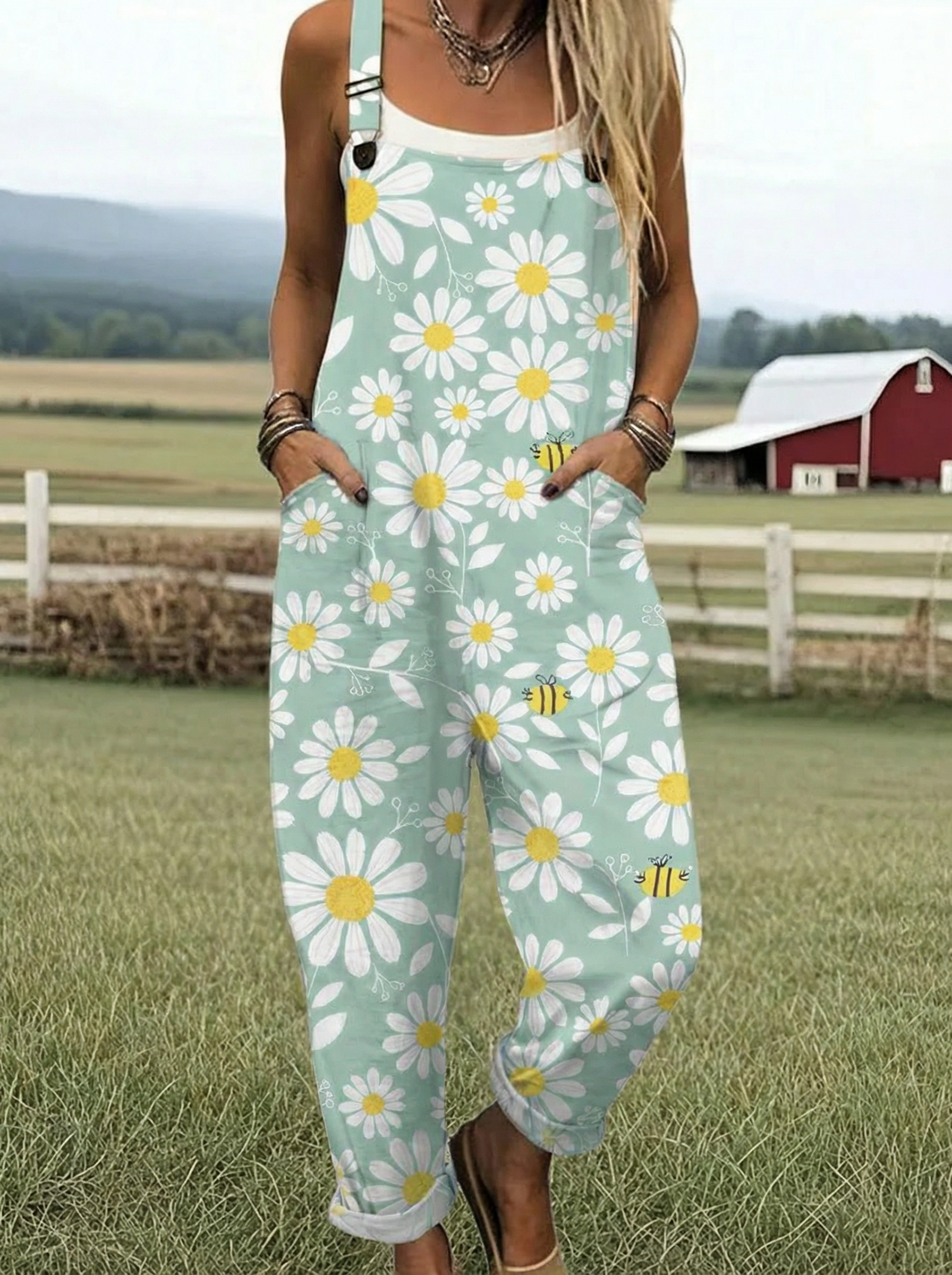 VB™ | Afslappet Fit Overall med Print