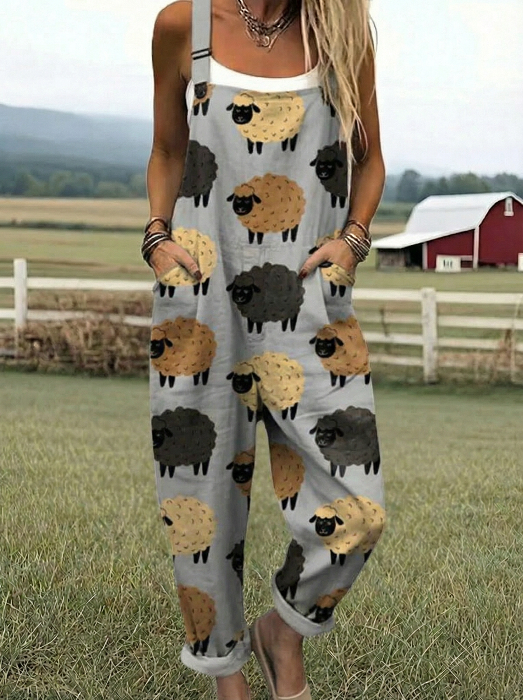 VB™ | Letvægtstrykt Haveoveralls